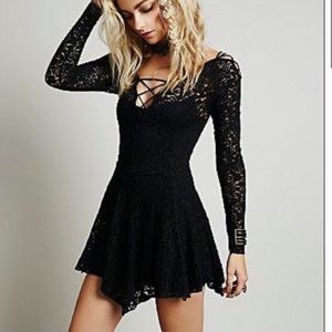 Free People Intimately Black Lace Dress - S - I